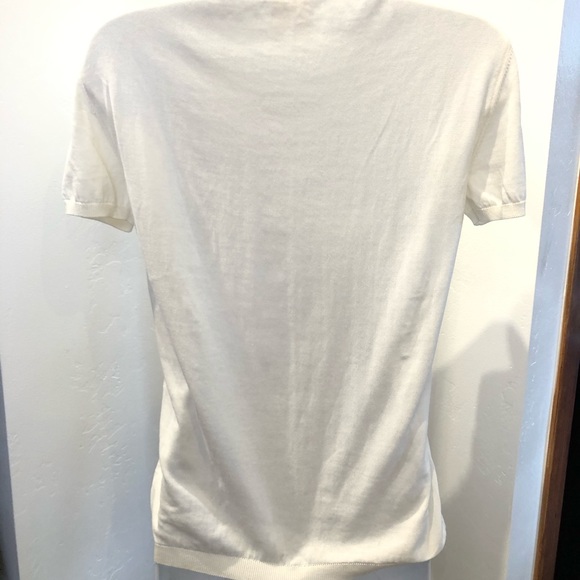 2003 Chanel White Short Sleeve Knit Top - Picture 6 of 6